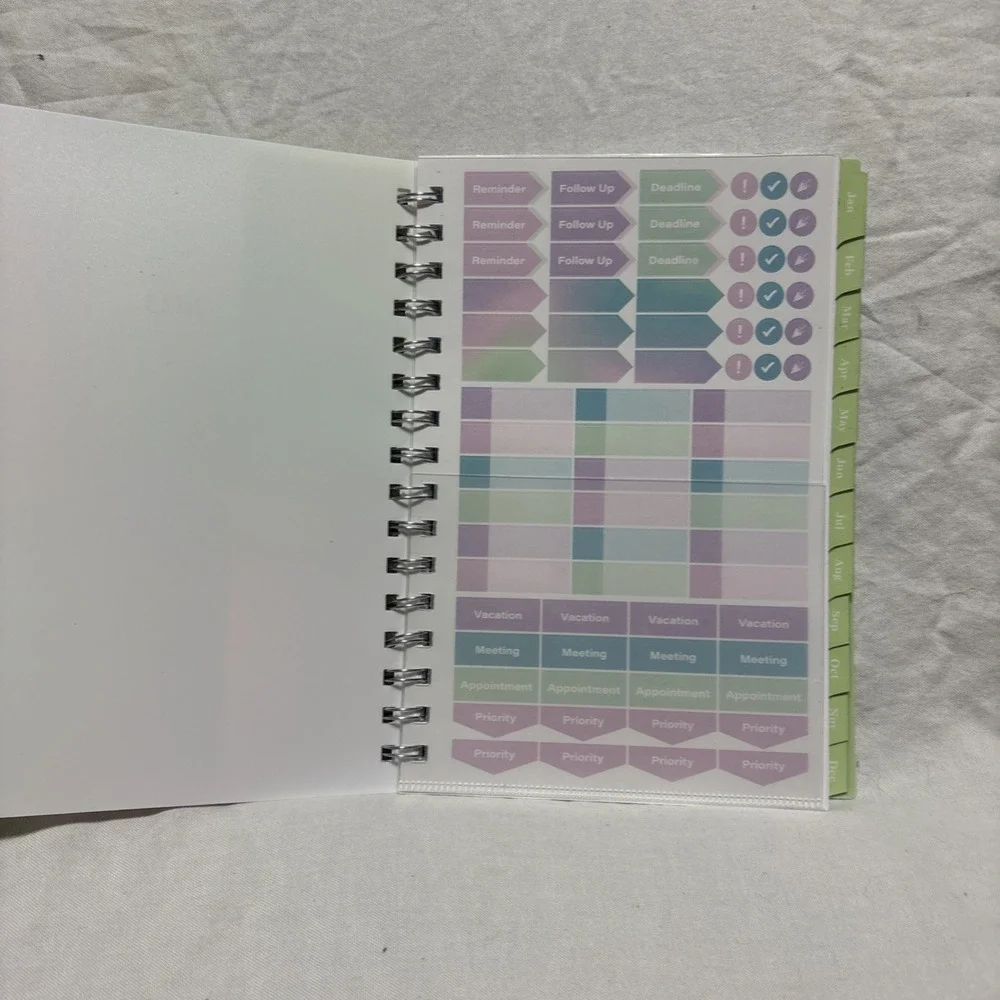 Cambridge Ombre 2025 Weekly‎ Monthly Planner Multicolor Stylish Durable 5.5x8.5